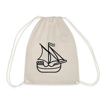 Bateau pirate - Sac de sport léger - nature - Devant