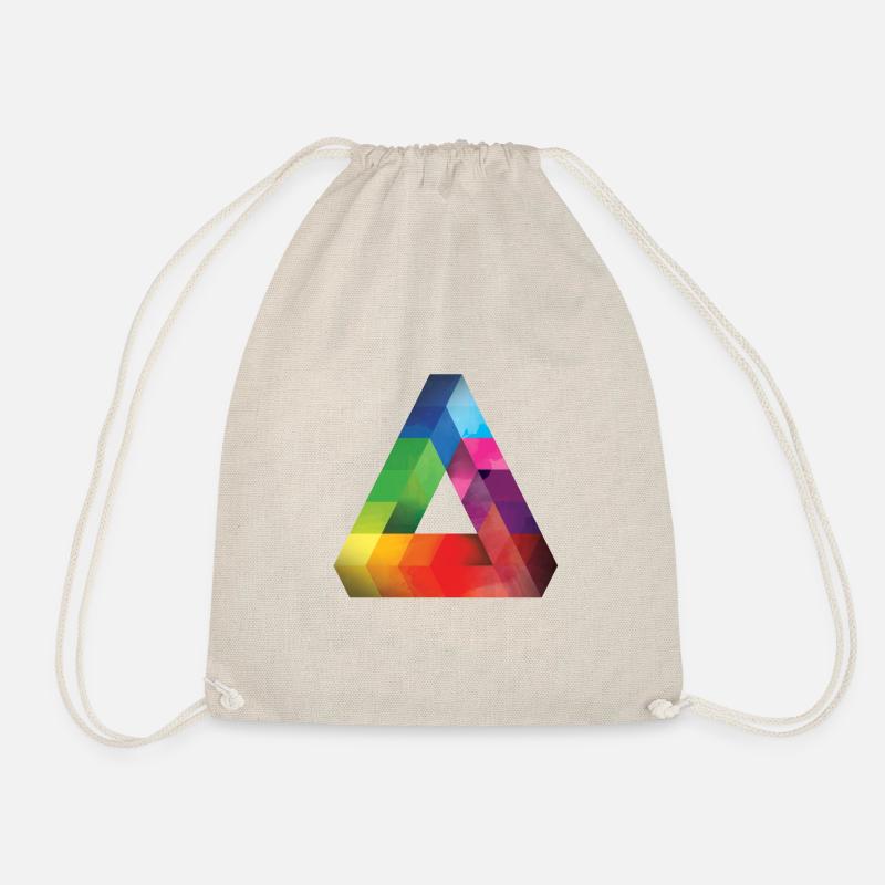 triangle - Drawstring Bag - nature