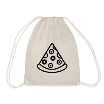 Pizza slice - Drawstring Bag - nature - Front