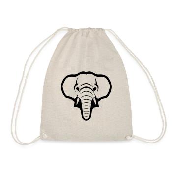 Elefant - Turnbeutel - Natur - Vorne