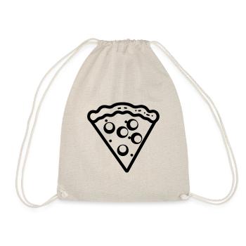Pizza slice - Drawstring Bag - nature - Front