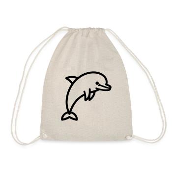 Delfin - Turnbeutel - Natur - Vorne