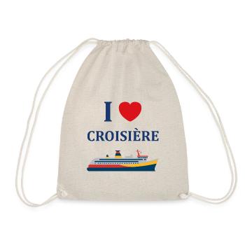 I love Croisière - Sac de sport léger - nature - Devant