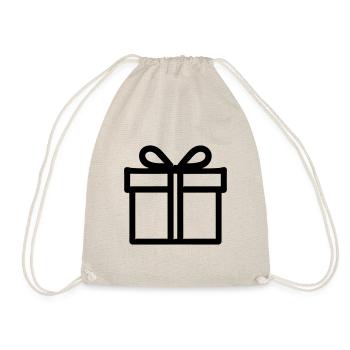 Kleine Geschenkbox - Turnbeutel - Natur - Vorne