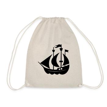 Piratenschiff - Turnbeutel - Natur - Vorne