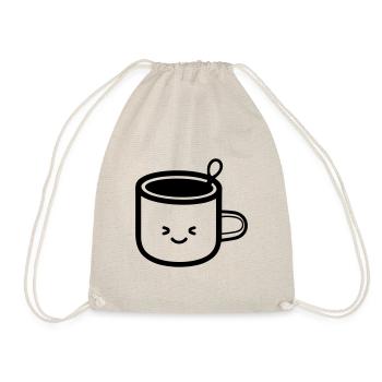 Kaffeebecher - Turnbeutel - Natur - Vorne