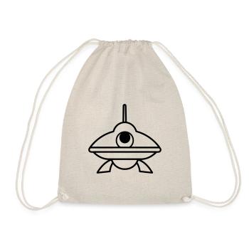 flying saucer - Drawstring Bag - nature - Front
