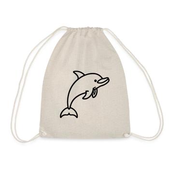 Delfin - Turnbeutel - Natur - Vorne