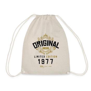 1977 limited edition birthday - Drawstring Bag - nature - Front
