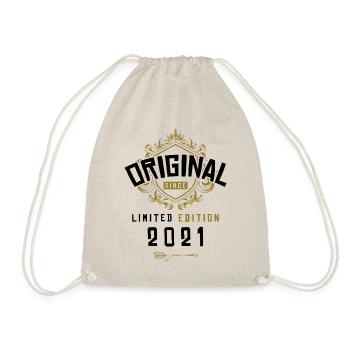 2021 limited edition Geburtstag - Turnbeutel - Natur - Vorne