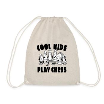 Chessboard Chess Club Chess Club Gift - Drawstring Bag - nature - Front