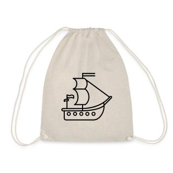 Piratenschiff - Turnbeutel - Natur - Vorne