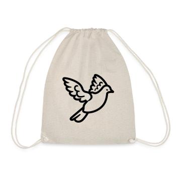 Dove - Drawstring Bag - nature - Front