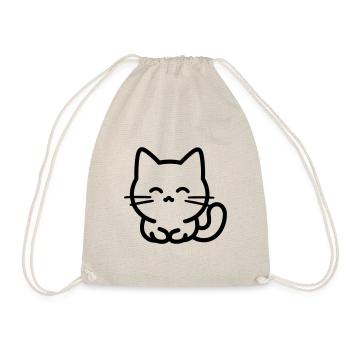 Katze - Turnbeutel - Natur - Vorne