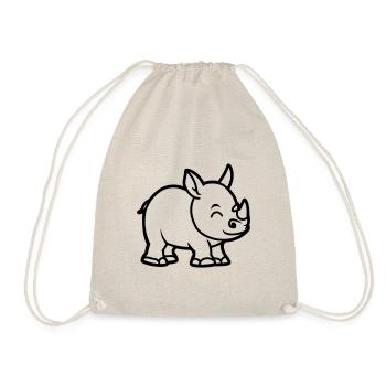 Nashorn - Turnbeutel - Natur - Vorne