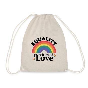 Equality Colors of Love - Turnbeutel - Natur - Vorne