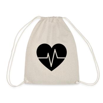 battement de coeur - Sac de sport léger - nature - Devant