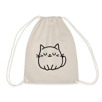 Katze - Turnbeutel - Natur - Vorne