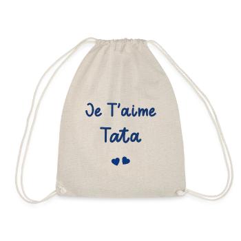 je t'aime tata - Sac de sport léger - nature - Devant