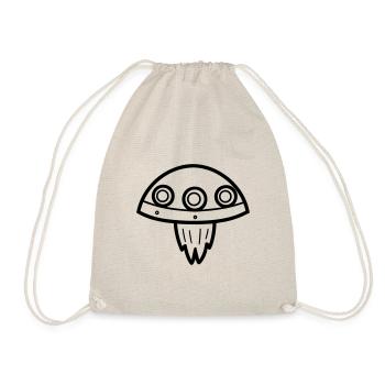 flying saucer - Drawstring Bag - nature - Front