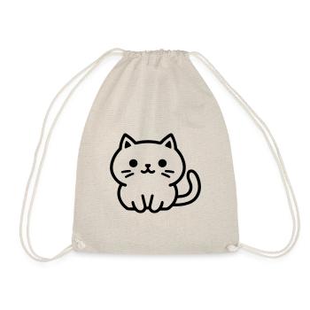 Katze - Turnbeutel - Natur - Vorne