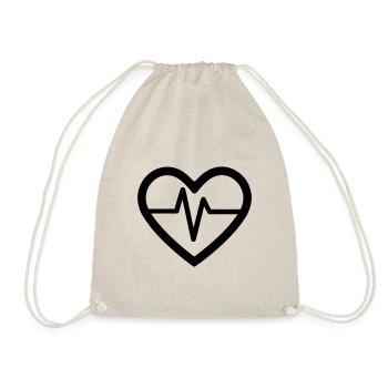battement de coeur - Sac de sport léger - nature - Devant