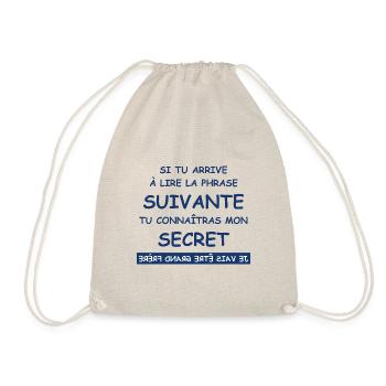 Je vais être grand frère - Sac de sport léger - nature - Devant