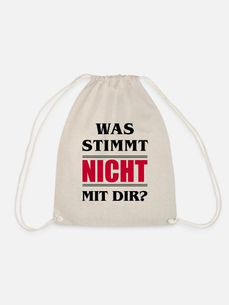 Was stimmt NICHT mit Dir? - Turnbeutel - Natur