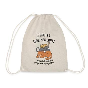 humour chats - Sac de sport léger - nature - Devant