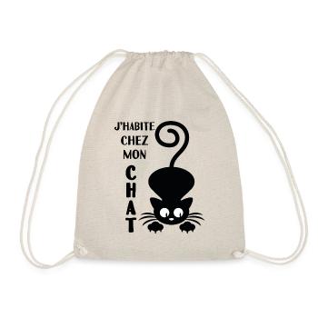 chat humoristique - Sac de sport léger - nature - Devant