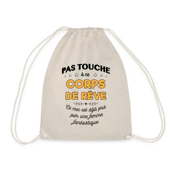 PAS TOUCHE - Sac de sport léger - nature - Devant