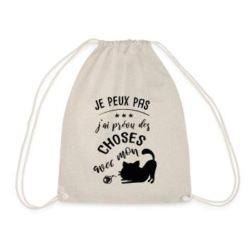 humour chat femme - Sac de sport léger - nature - Devant
