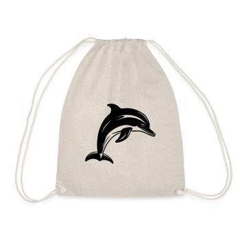 Dolphin - Drawstring Bag - nature - Front
