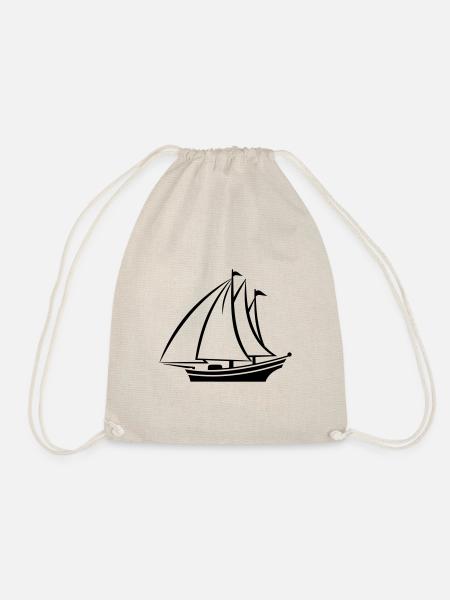 Segelschiff - Turnbeutel - Natur