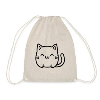 Katze - Turnbeutel - Natur - Vorne