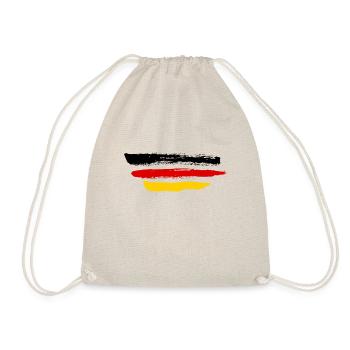 Deutschland Flagge Logo - Turnbeutel - Natur - Vorne