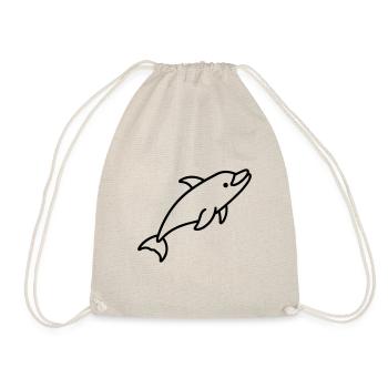 Delfin - Turnbeutel - Natur - Vorne