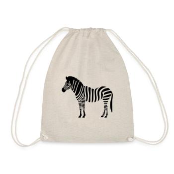 Kleines Zebra - Turnbeutel - Natur - Vorne