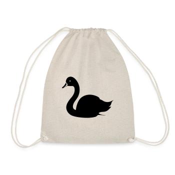 Swan - Drawstring Bag - nature - Front