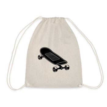 Skateboard - Turnbeutel - Natur - Vorne