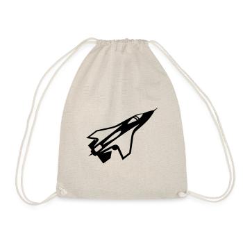 Fighter aircraft - Drawstring Bag - nature - Front