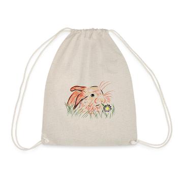 Rabbits - Drawstring Bag - nature - Front