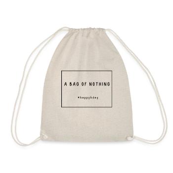 A bag of nothing Geburtstagsgeschenk - Turnbeutel - Natur - Vorne