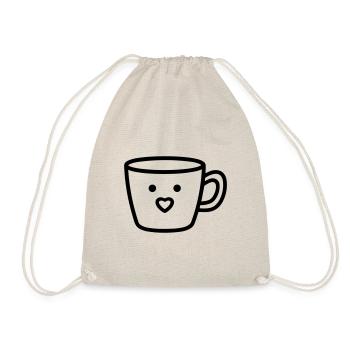 Kaffeebecher - Turnbeutel - Natur - Vorne