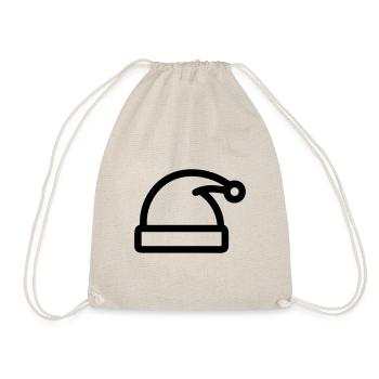 Christmas hat - Drawstring Bag - nature - Front