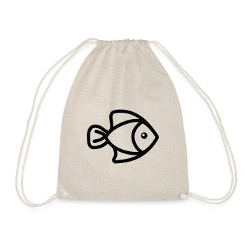 Fish - Drawstring Bag - nature - Front