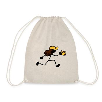 Postman Letter Deliverer Courier - Drawstring Bag - nature - Front