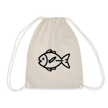 Fish - Drawstring Bag - nature - Front