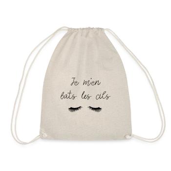 I'm fighting eyelashes - Drawstring Bag - nature - Front