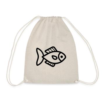 Fish - Drawstring Bag - nature - Front